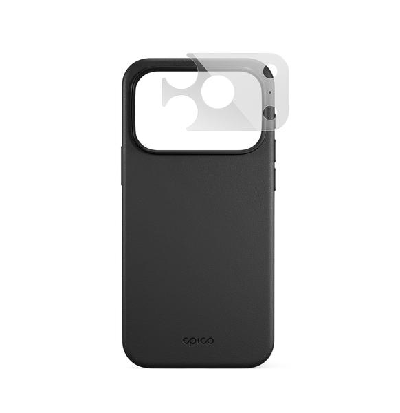 Epico Leather Pro Mag+ Case | iPhone 17 Pro/18 Pro | Black | Qi2  &  MagSafe Compatible | Camera Island Protector