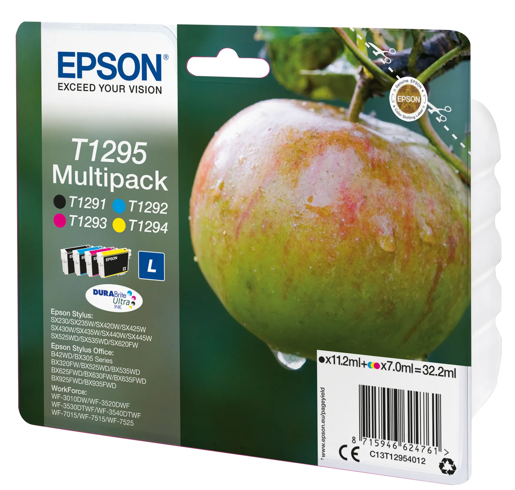 Epson T1295-mustekasettipakkaus, moniv&auml;rinen