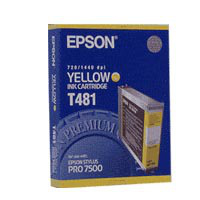 Epson T481 - Kasetti tulostimelle - 1 x keltainen malleihin Stylus Pro 7500, Pro 7500 PS