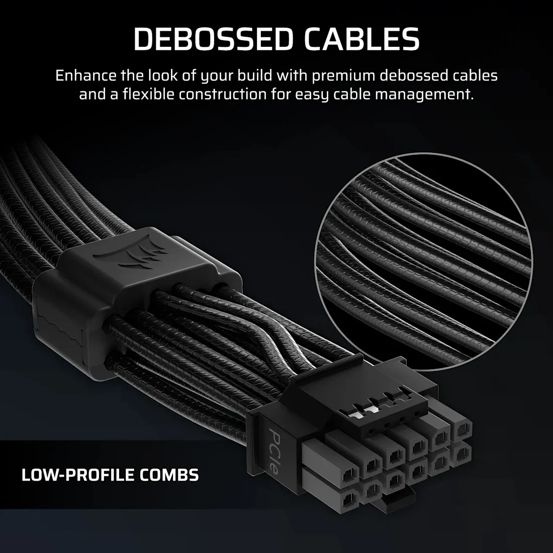CORSAIR ThermalProtect, 12V-2x6 Adapter Cable, Black