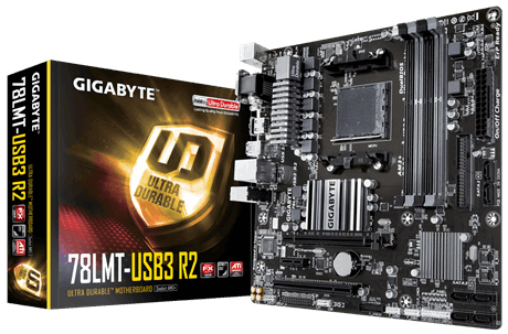 Gigabyte 760G, mini-ATX -emolevy