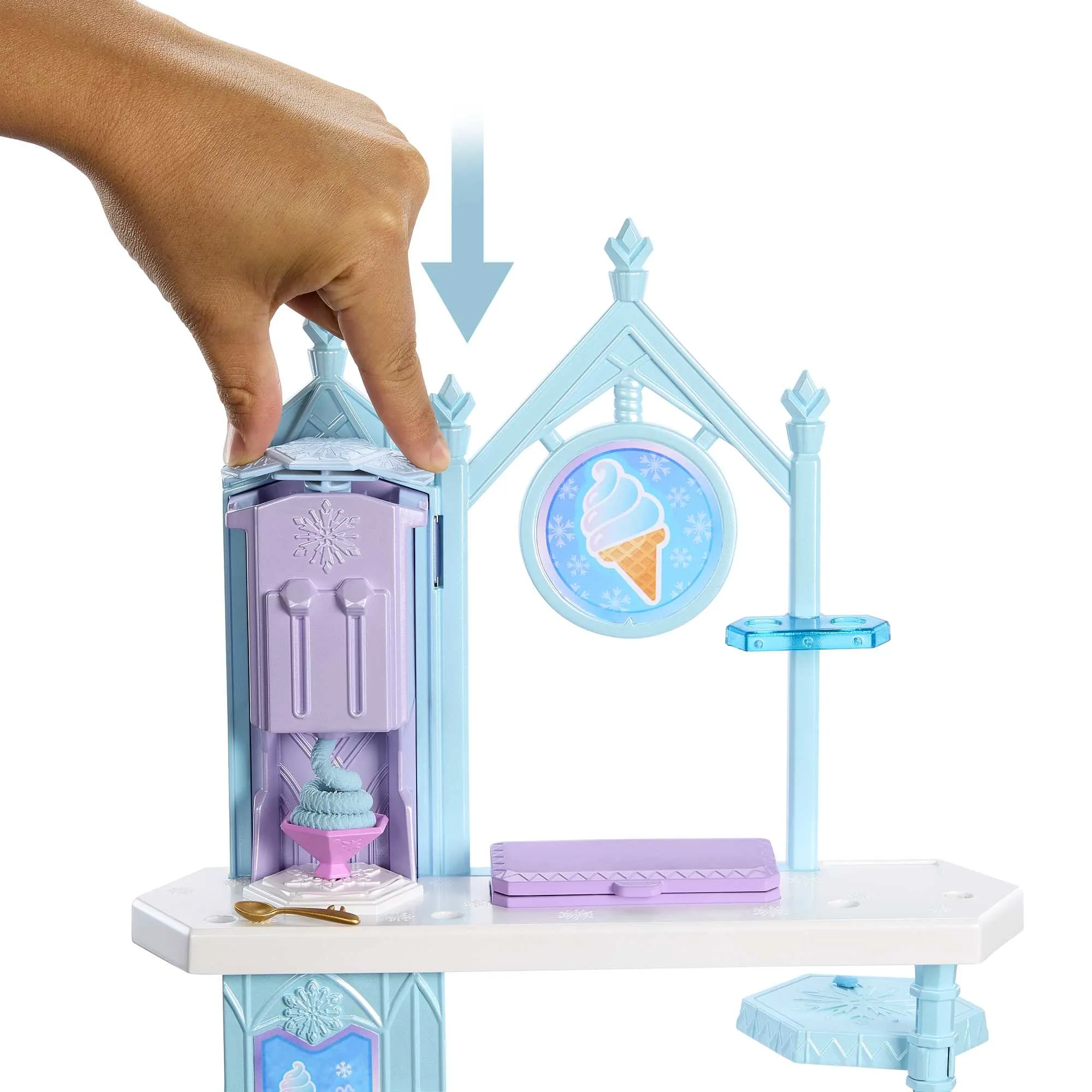 Mattel Disney Frozen Elsa and Olafs Ice Cream Stand Backdrop