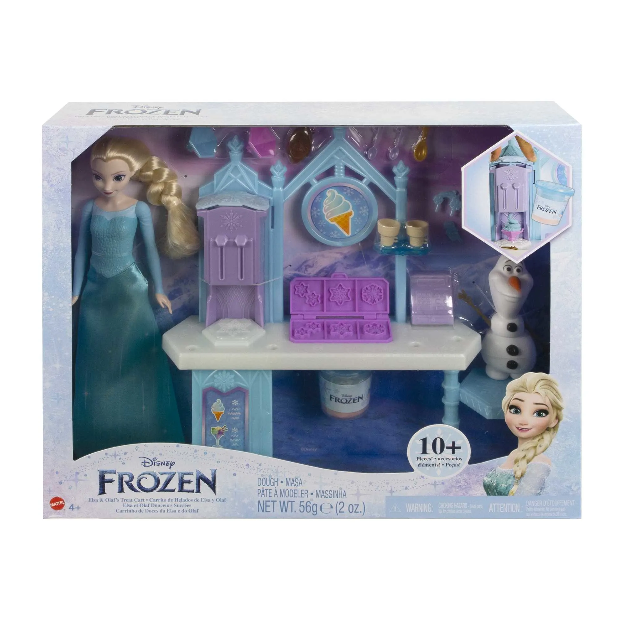 Mattel Disney Frozen Elsa and Olafs Ice Cream Stand Backdrop