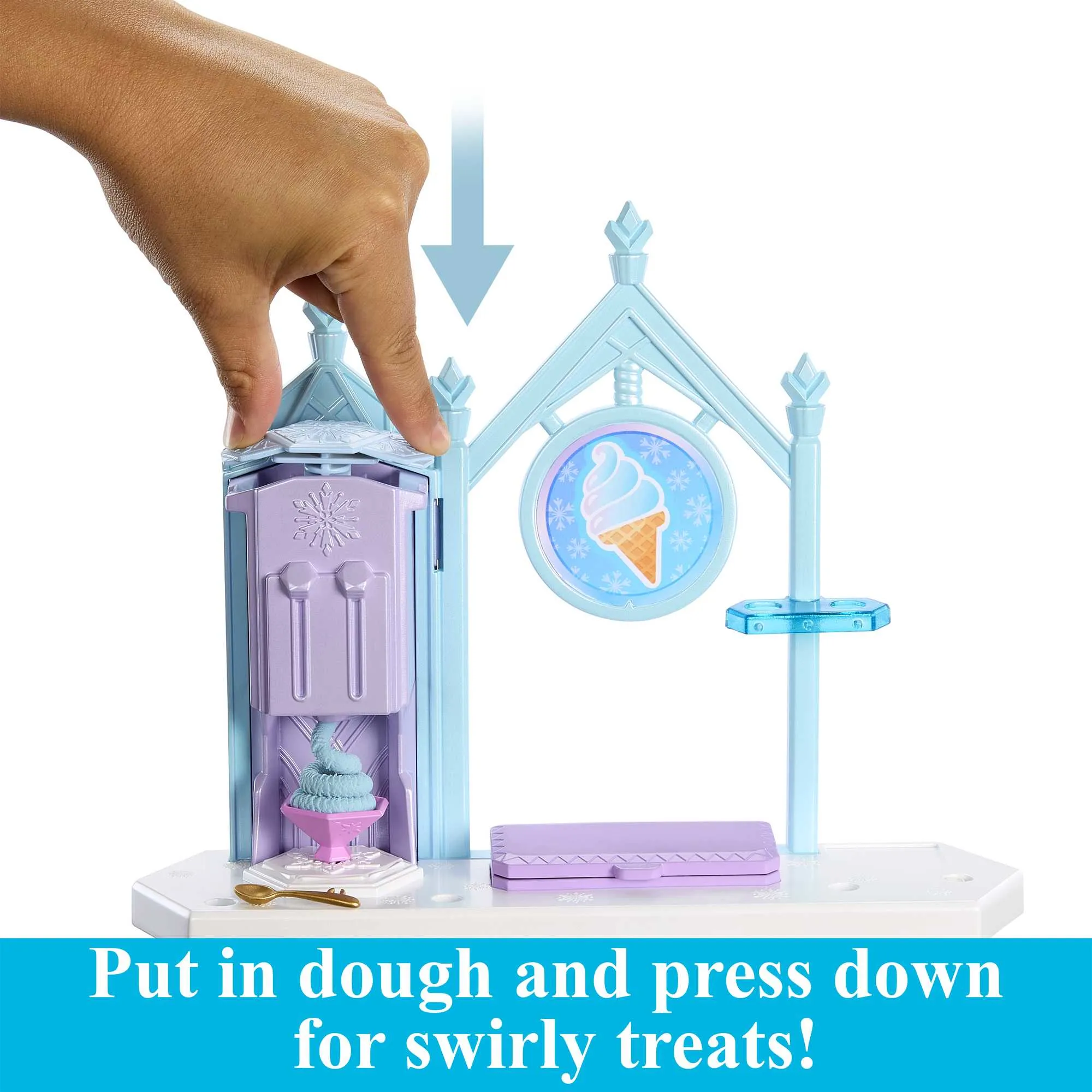 Mattel Disney Frozen Elsa and Olafs Ice Cream Stand Backdrop