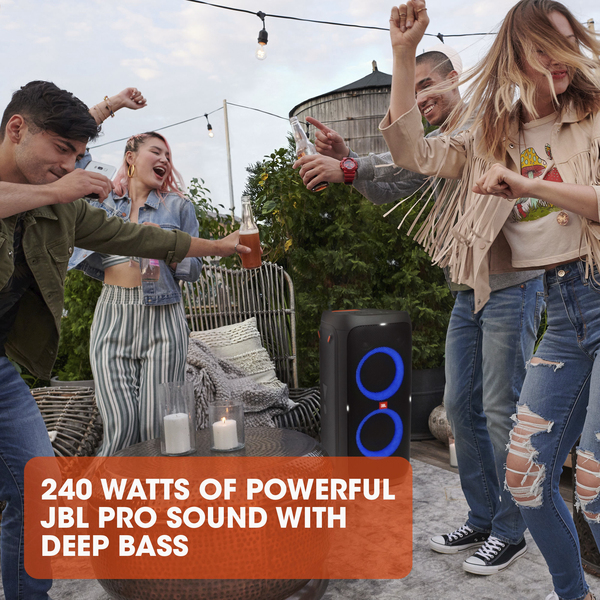 JBL PartyBox 310 2.0 Wired, Bluetooth Portable Speaker, Black