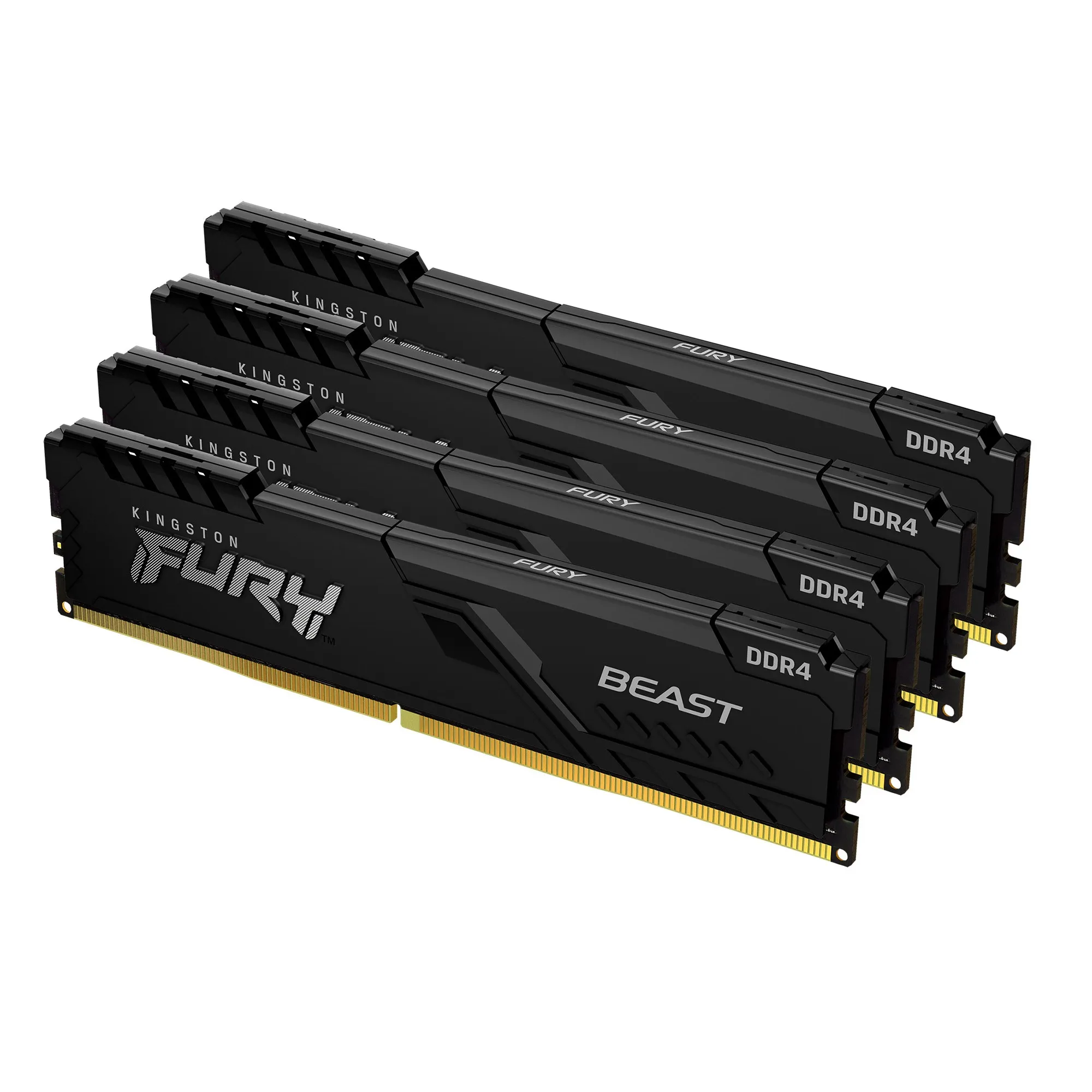 Kingston FURY Beast 32GB (4 x 8GB) DDR4 3200 MHz, CL16 - memory, Black