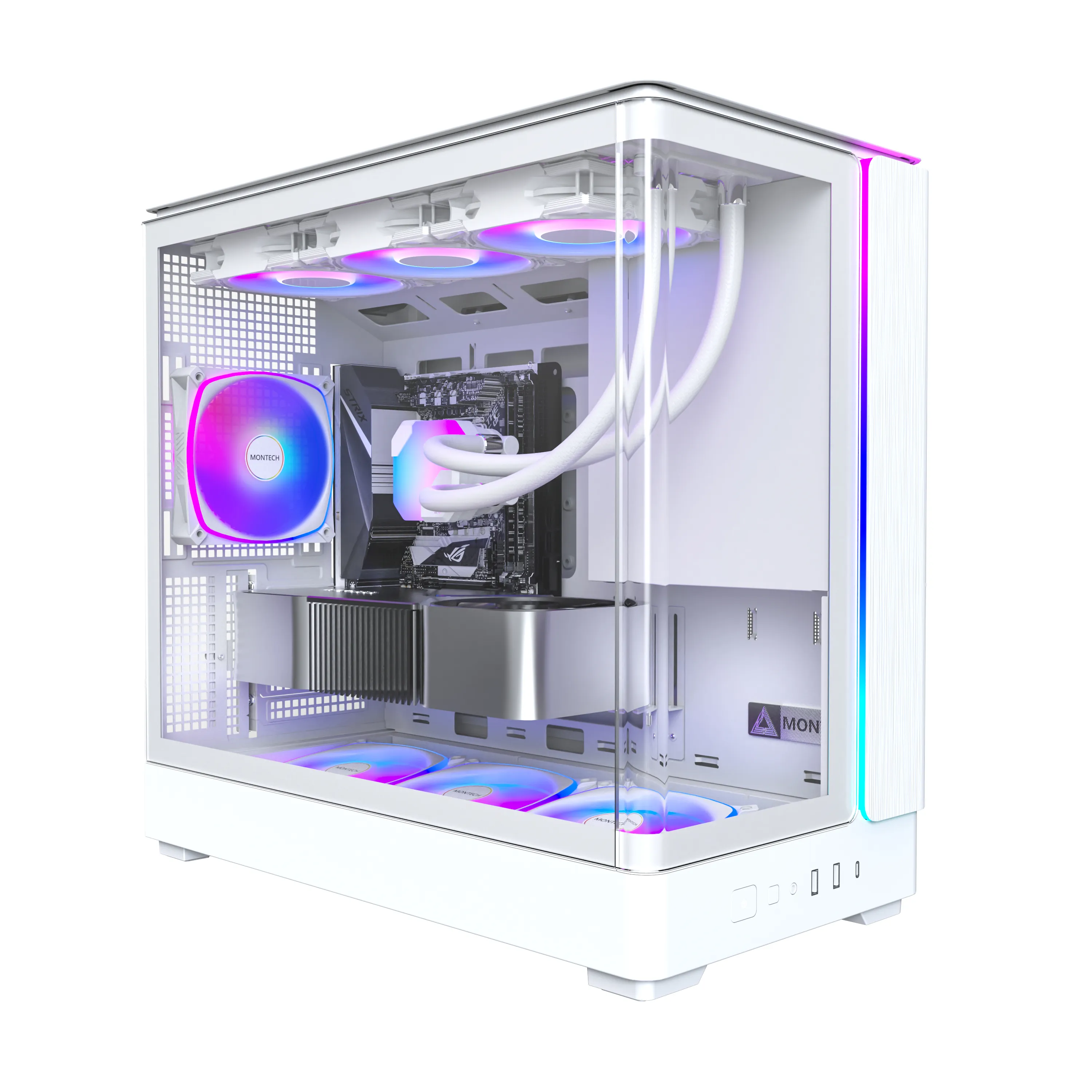 MONTECH KING 15 PRO Micro-ATX Case with window, White