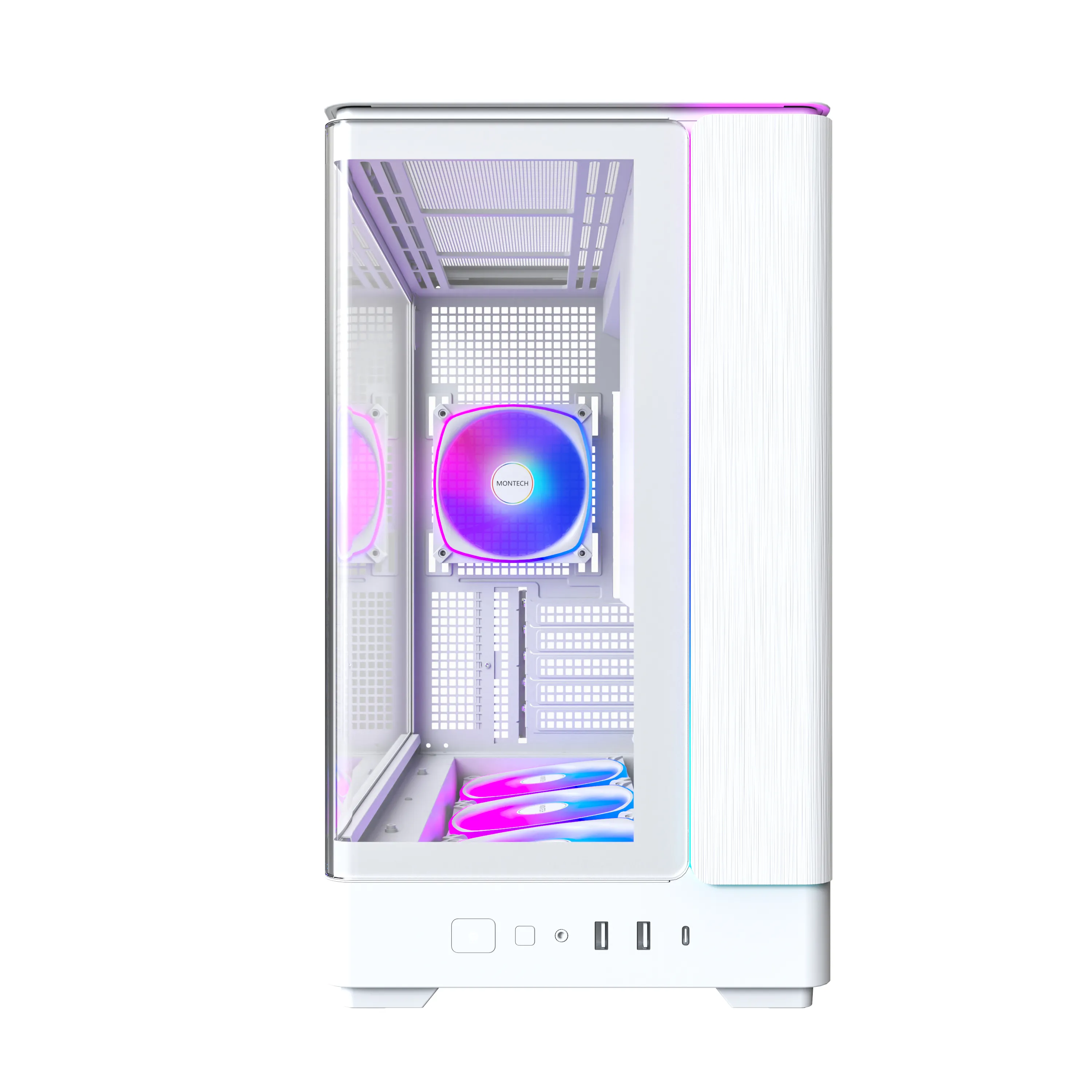 MONTECH KING 15 PRO Micro-ATX Case with window, White