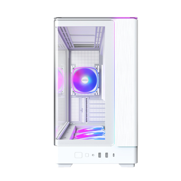 MONTECH KING 15 PRO Micro-ATX Case with window, White