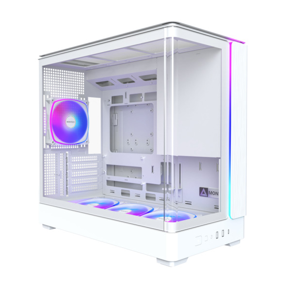 MONTECH KING 15 PRO Micro-ATX Case with window, White