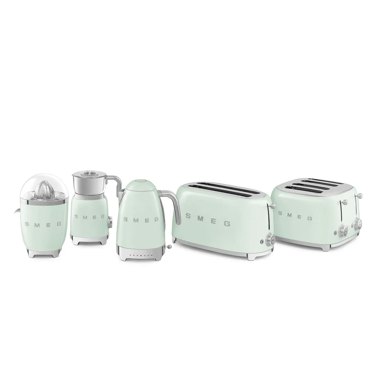 Smeg KLF04PGEU kettle, 1.7L, 2400W, Mint green