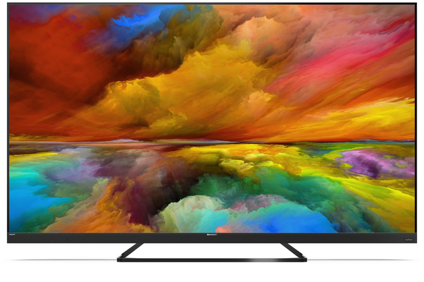 Sharp 65&quot; UHD Quantum Dot, Black Frameless Android smart TV