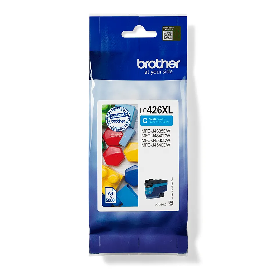 Brother LC426XLC High Yield ink cartridge, Cyan