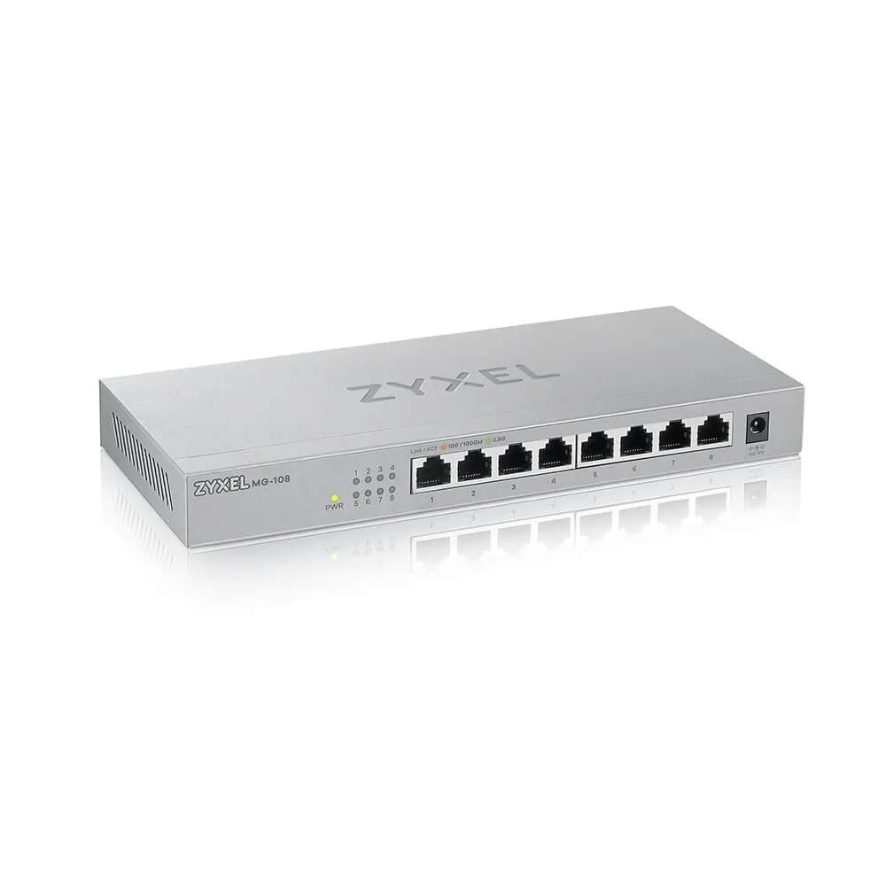 ZyXELMG-108 8 Ports Desktop Unmanaged Switch 2,5G MultiGig