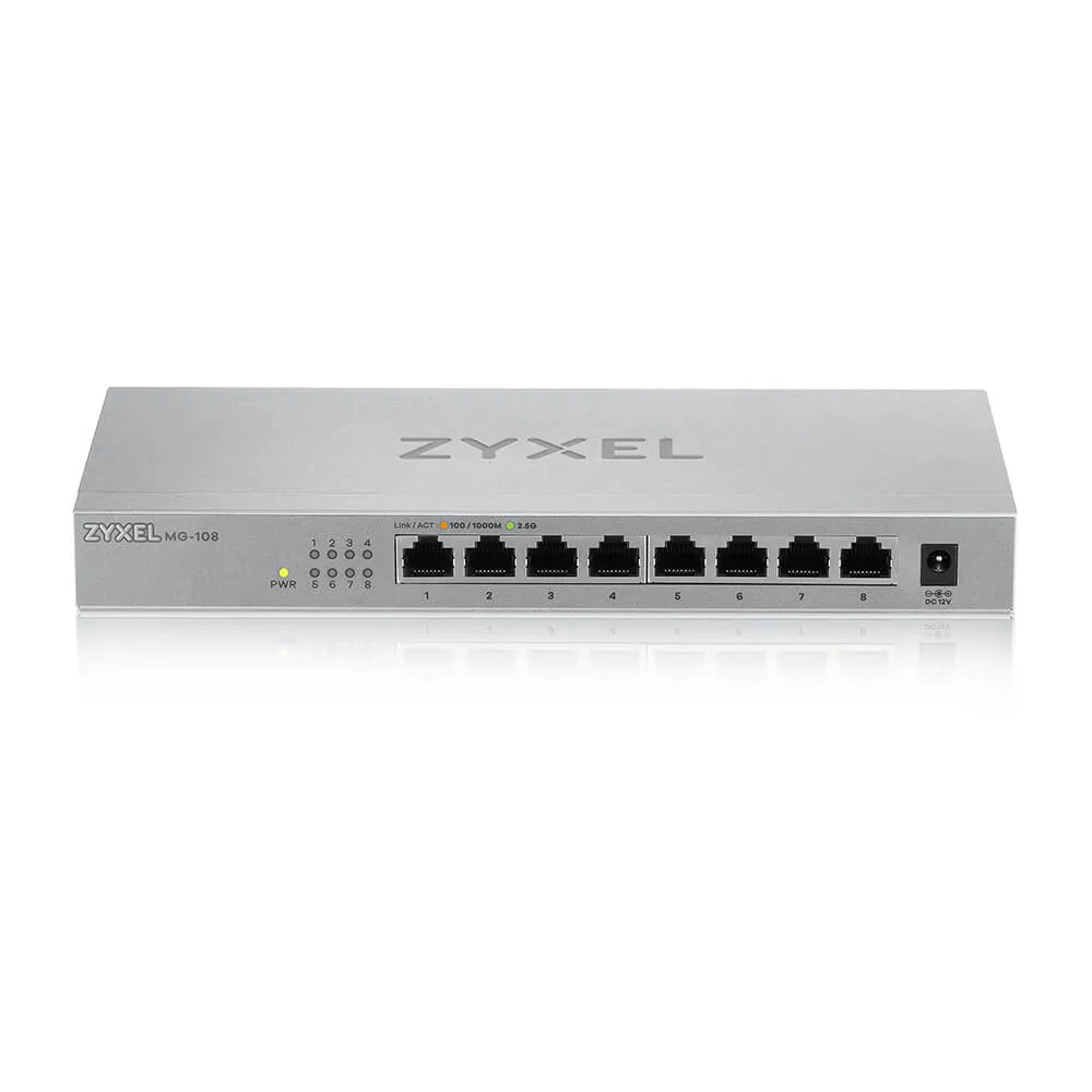 ZyXELMG-108 8 Ports Desktop Unmanaged Switch 2,5G MultiGig