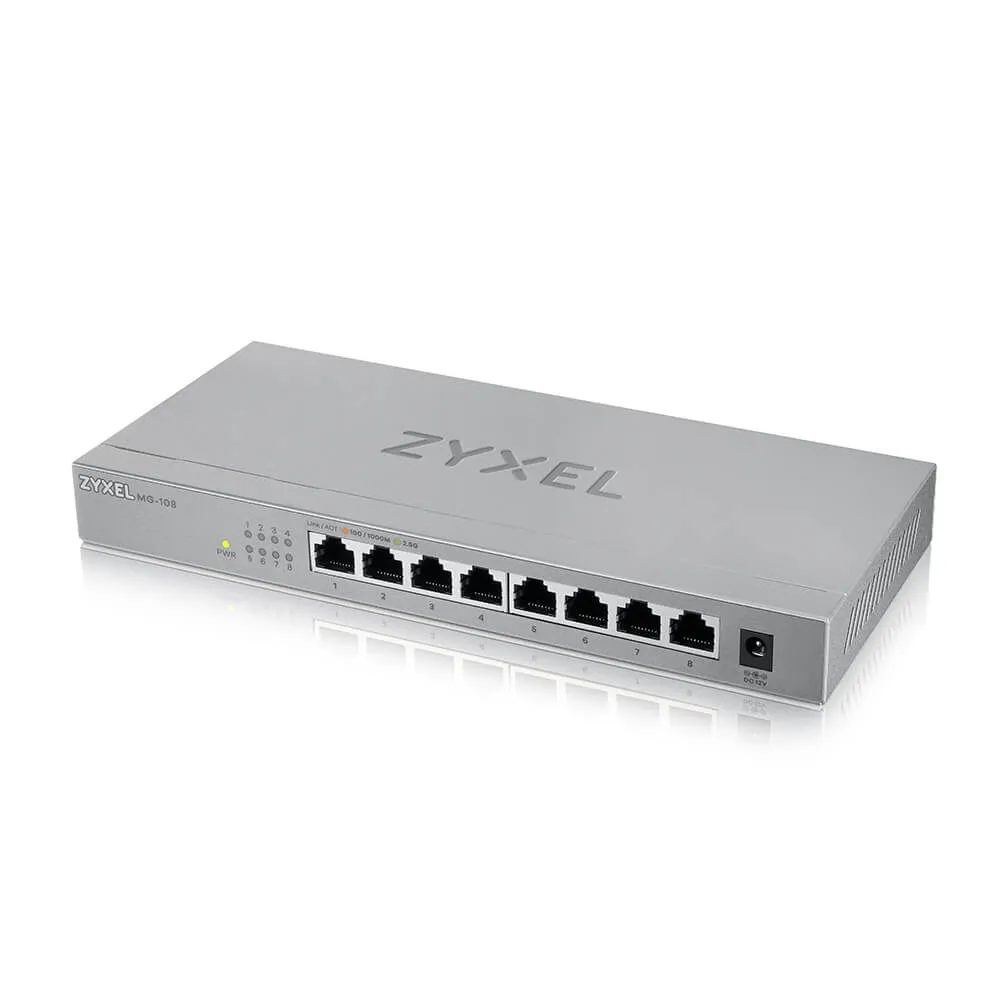 ZyXELMG-108 8 Ports Desktop Unmanaged Switch 2,5G MultiGig