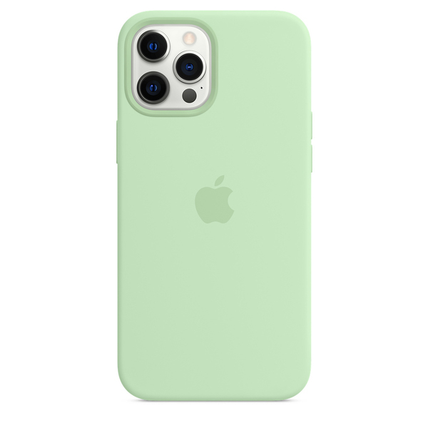 Apple iPhone 12 Pro Max, MagSafe - silicone case, Pistachio