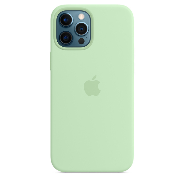 Apple iPhone 12 Pro Max, MagSafe - silicone case, Pistachio