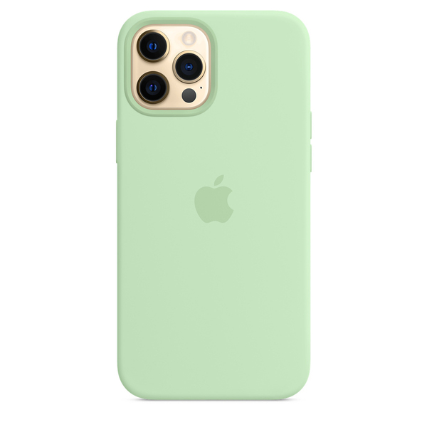 Apple iPhone 12 Pro Max, MagSafe - silicone case, Pistachio