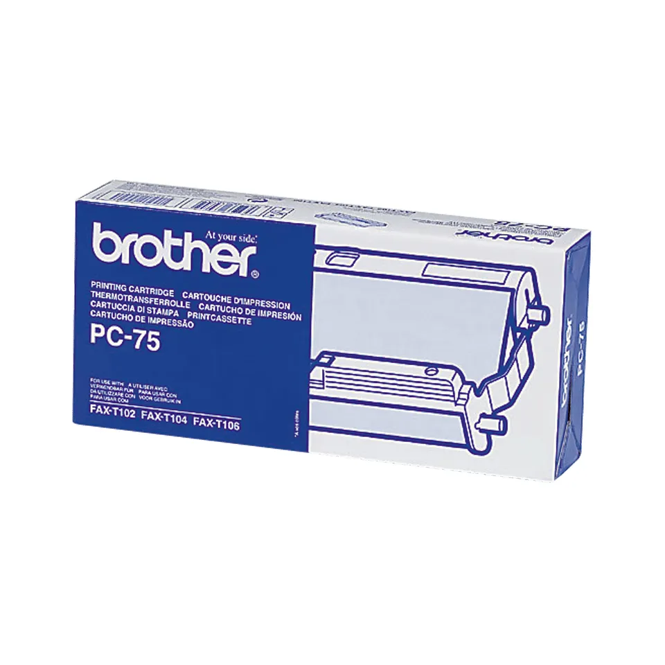 Brother PC75 ribbon cartridge, Black