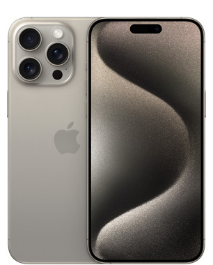 Refurbished iPhone 15 Pro Max 256GB, Natural Titanium (Fair condition)