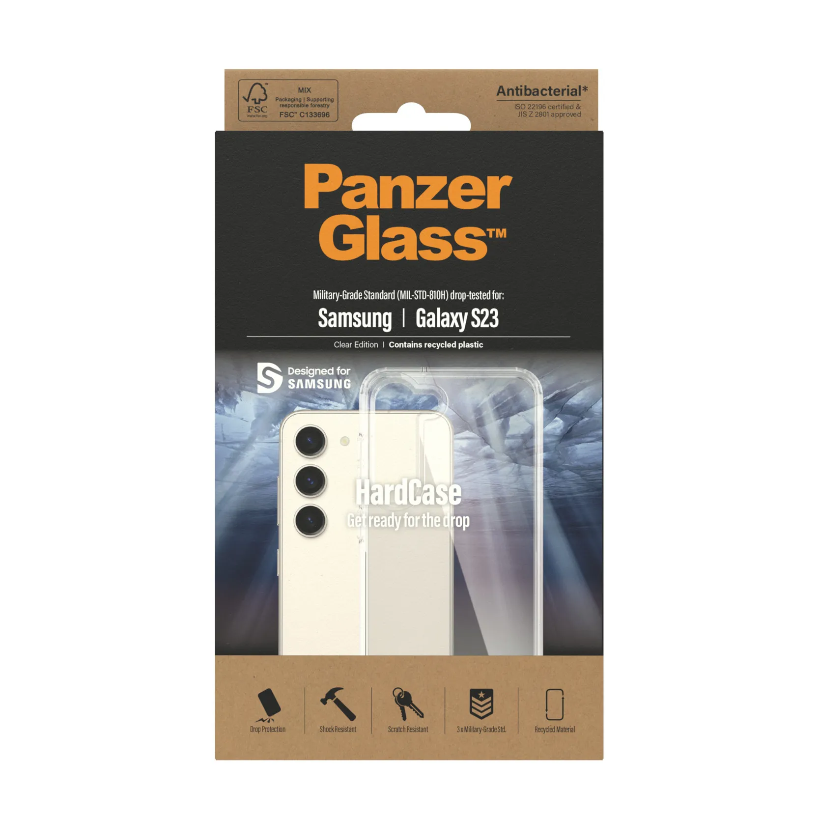 PanzerGlass Galaxy S23 HardCase skal, Transparent