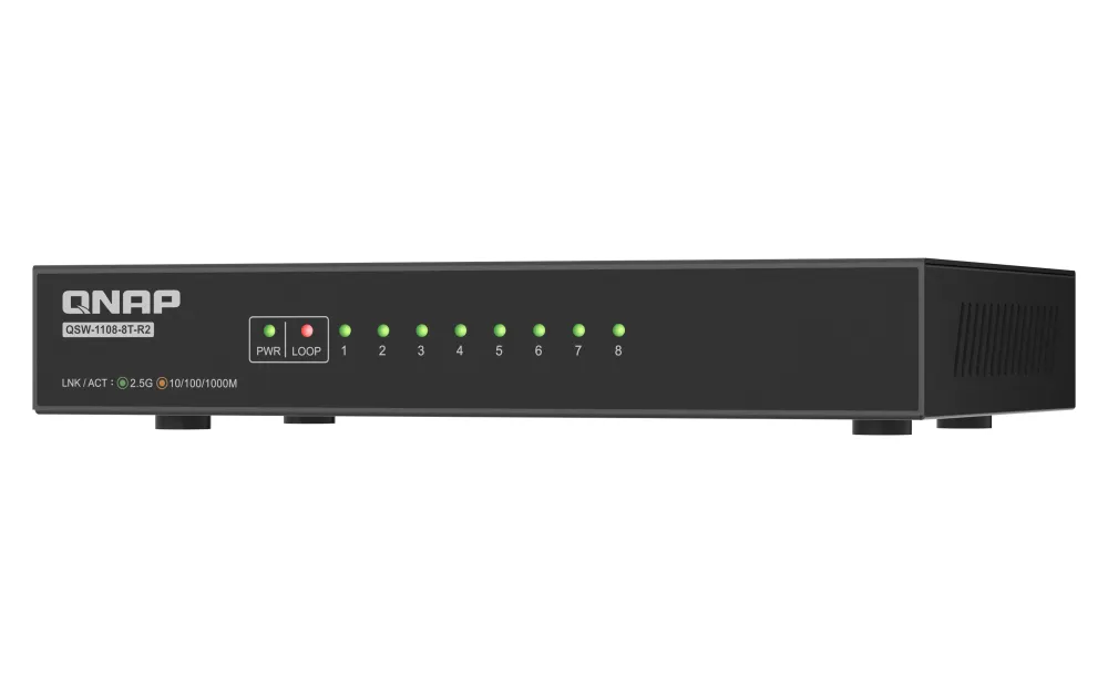 Qnap QSW-1108-8T-R2 8 port 2.5Gbps - switch