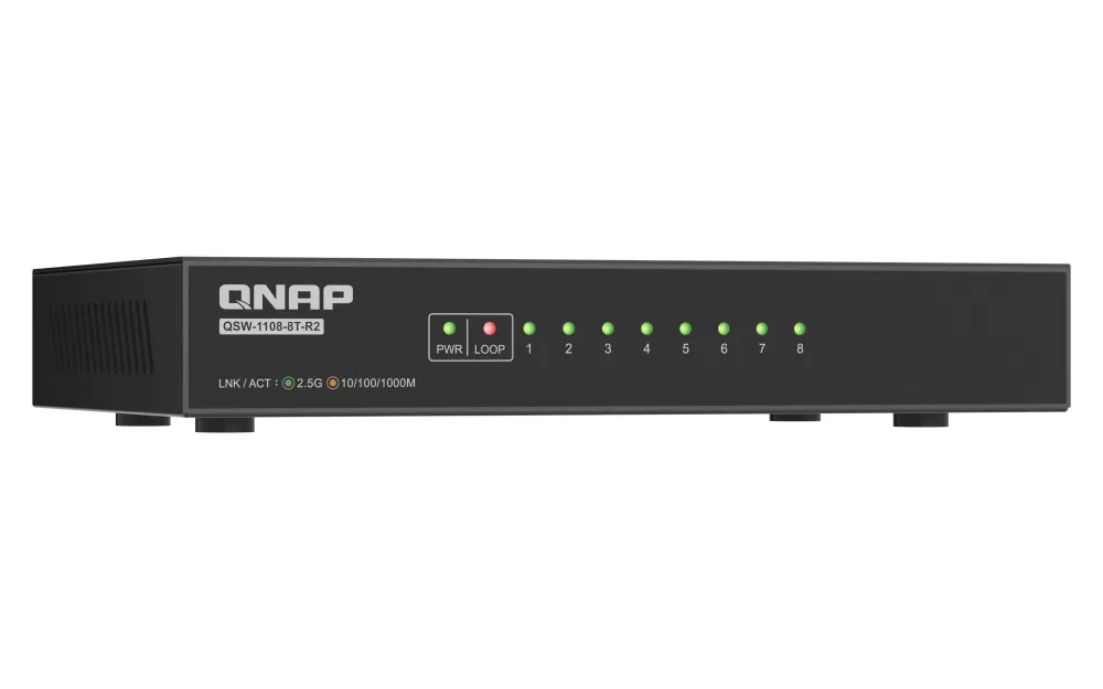Qnap QSW-1108-8T-R2 8 port 2.5Gbps - switch