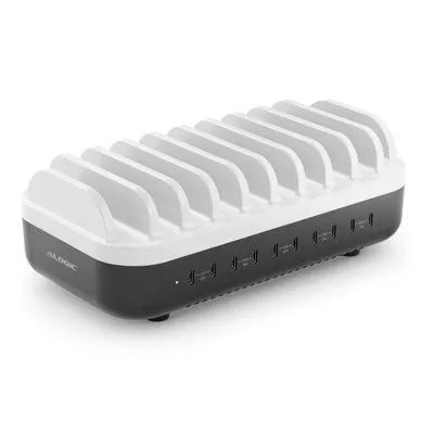 Alogic USB-C 10-porttinen ty&ouml;p&ouml;yd&auml;n latausasema