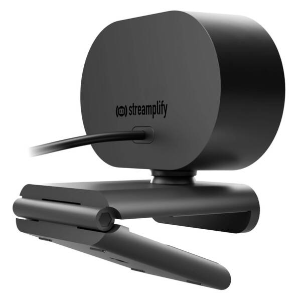 Streamplify CAM Plus + Ring Light, FullHD, 60FPS -web-kamera, Musta