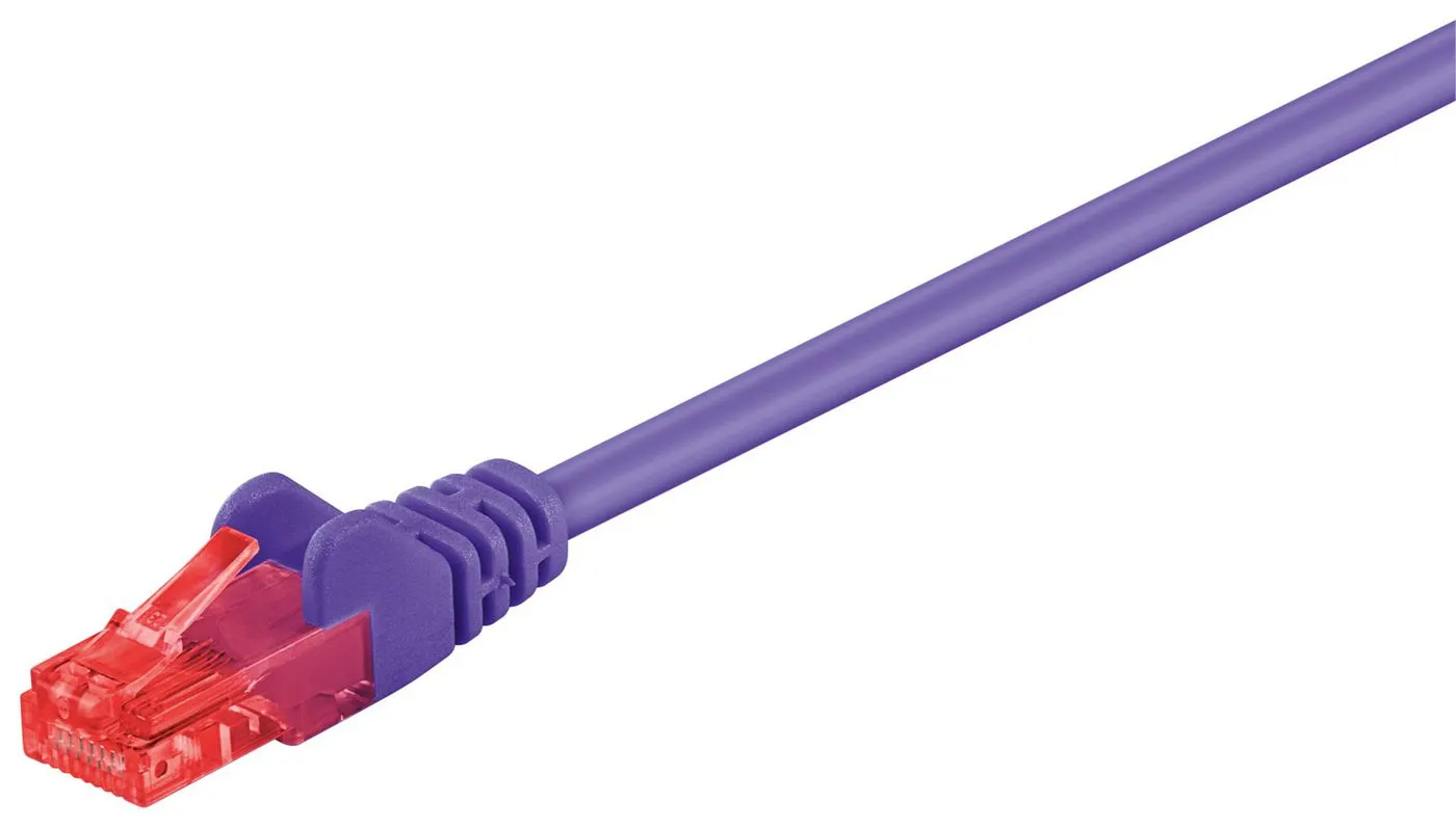 MicroConnect Cat6 U/UTP - nätverkskabel, 0,5 m, LSZH, Lila