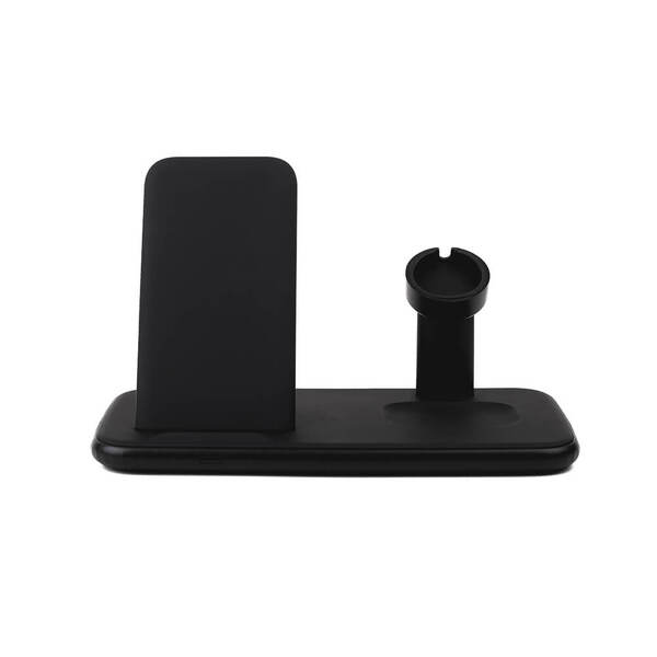 GEAR Langaton Tripple QI Laturi USB-C Ansl. 20W Musta Mobil/Watch/Airpods