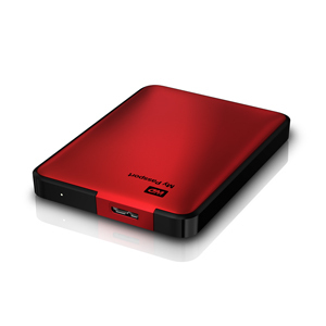 WD My Passport 1TB HDD USB3.0/2.0 2,5inch RTL external RoHS compliant Red metallic