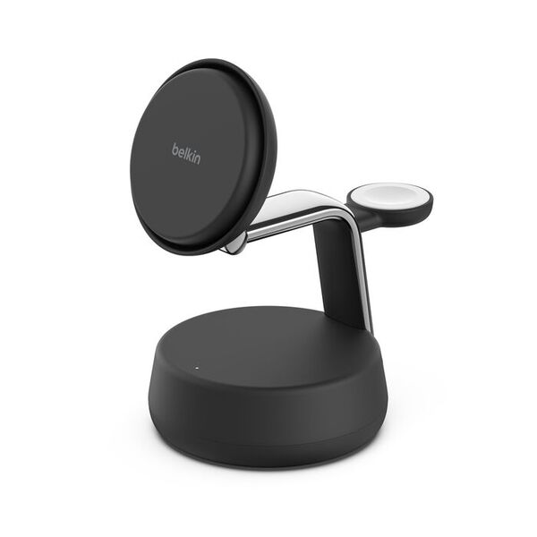 Belkin UltraCharge Pro 3-in-1 Magnetic Qi2 25W -langaton laturi, Musta