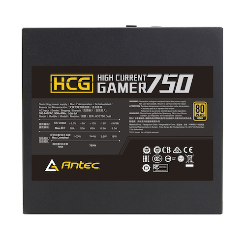 Antec High Current Gamer HCG750 750W - Power supply, 80 Plus Gold