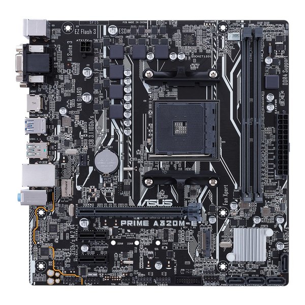 Asus Prime A320M-E mATX-emolevy