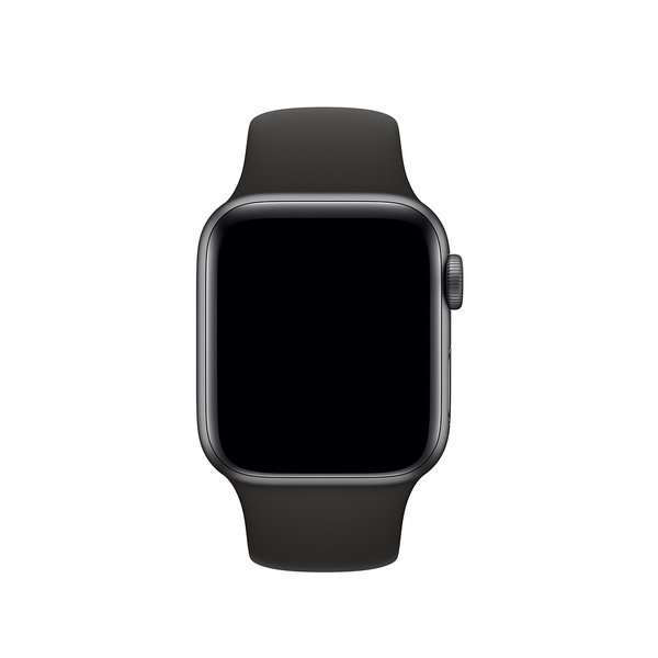 Apple Watch 40 mm sportband &ndash; svart &ndash; S/M och M/L
