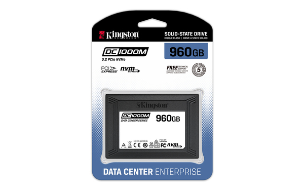Kingston DC1000M 960GB U.2 PCIe NVMe