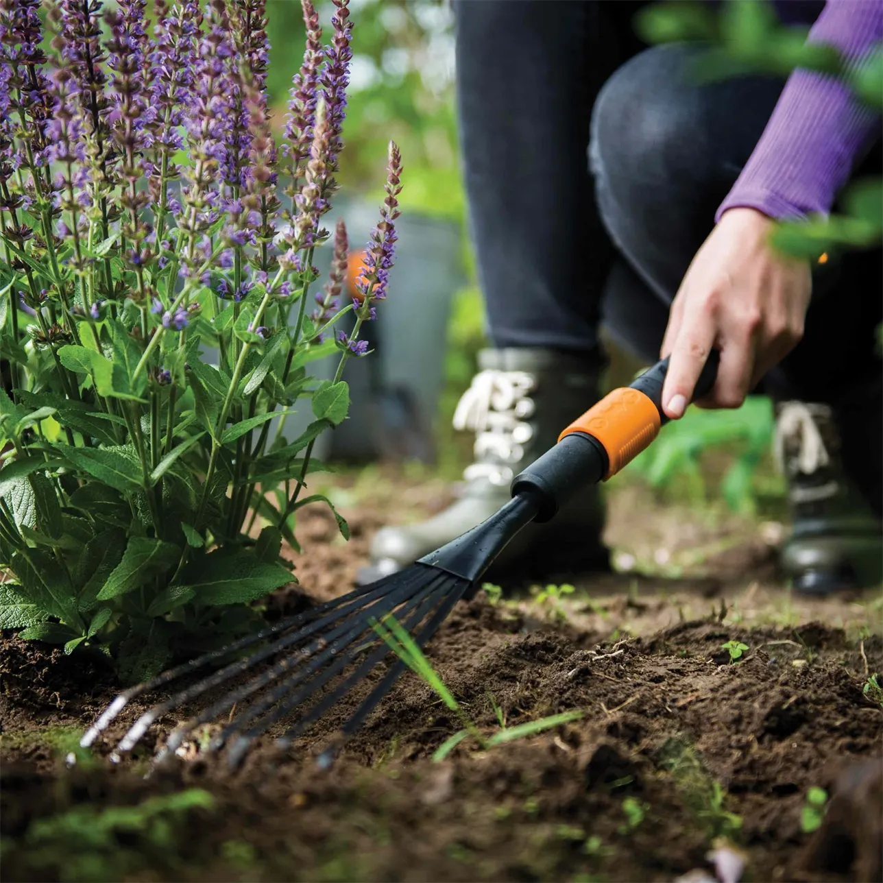 Fiskars QuikFit -pikkuharava