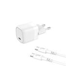 GEAR Charger 220V 1xUSB-C PD/PPS 25W, Cable USB-C-USB-C 1m