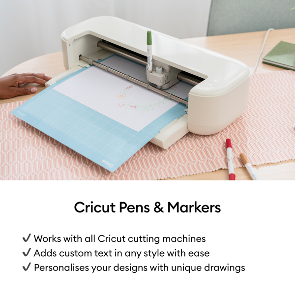 Cricut&reg; Omni Fine Point Pens 0.4 mm, Ultimate Sampler (30 ct) + Adapter