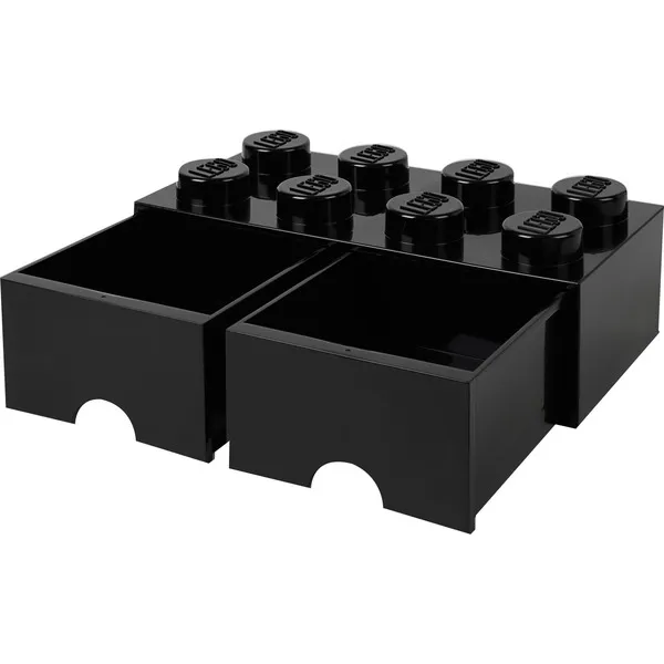Room Copenhagen LEGO Brick Drawer 8 black - RC40061733