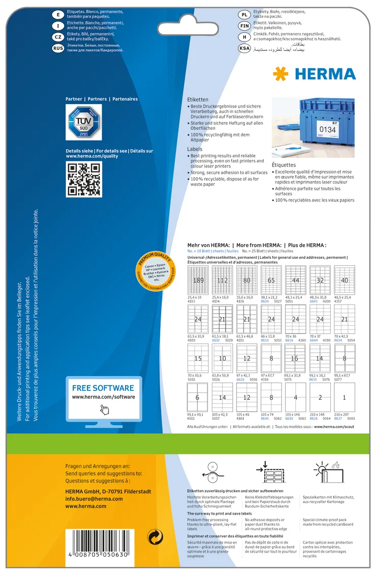 Herma label Premium 105x148,5 (100)
