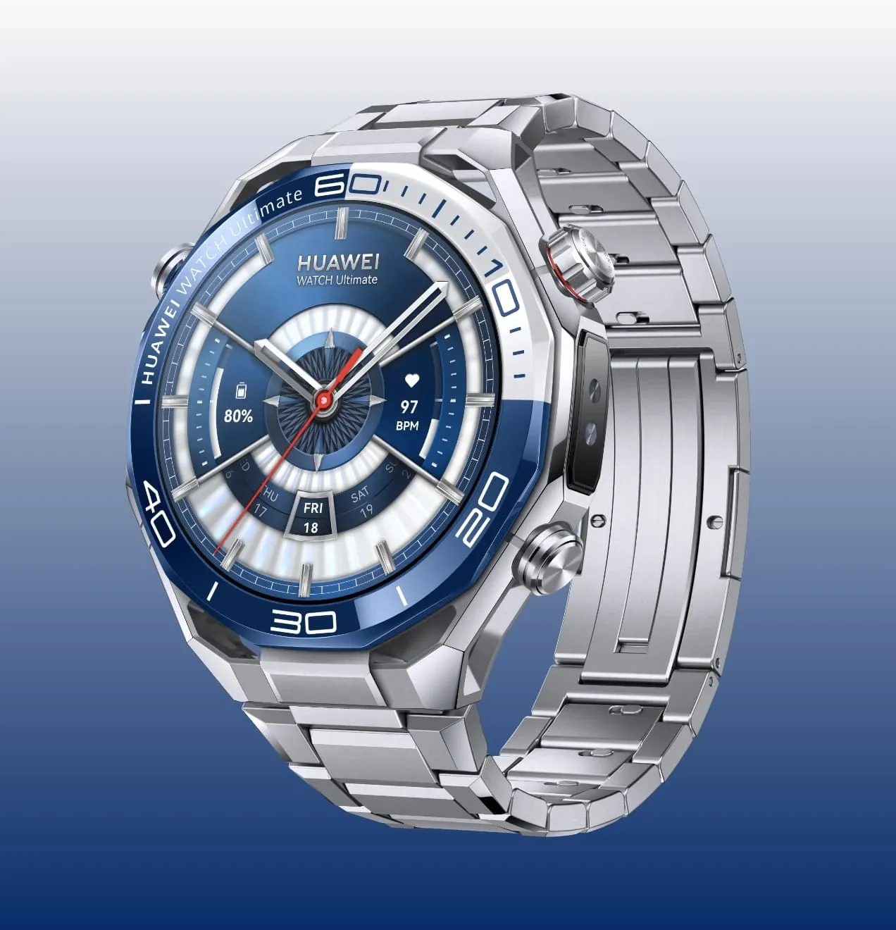 Huawei Watch Ultimate 2 LTE 47.8mm -&auml;lykello, sininen