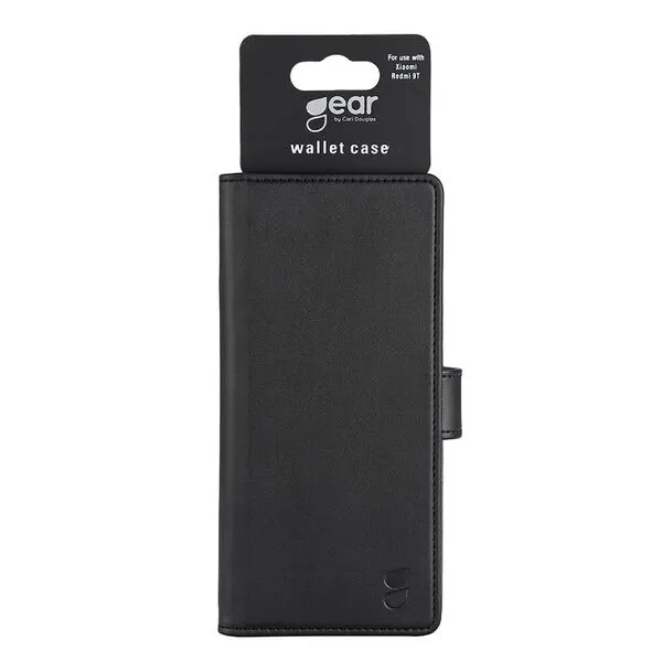 GEAR Wallet, Redmi 9T -lompakkokotelo, Musta