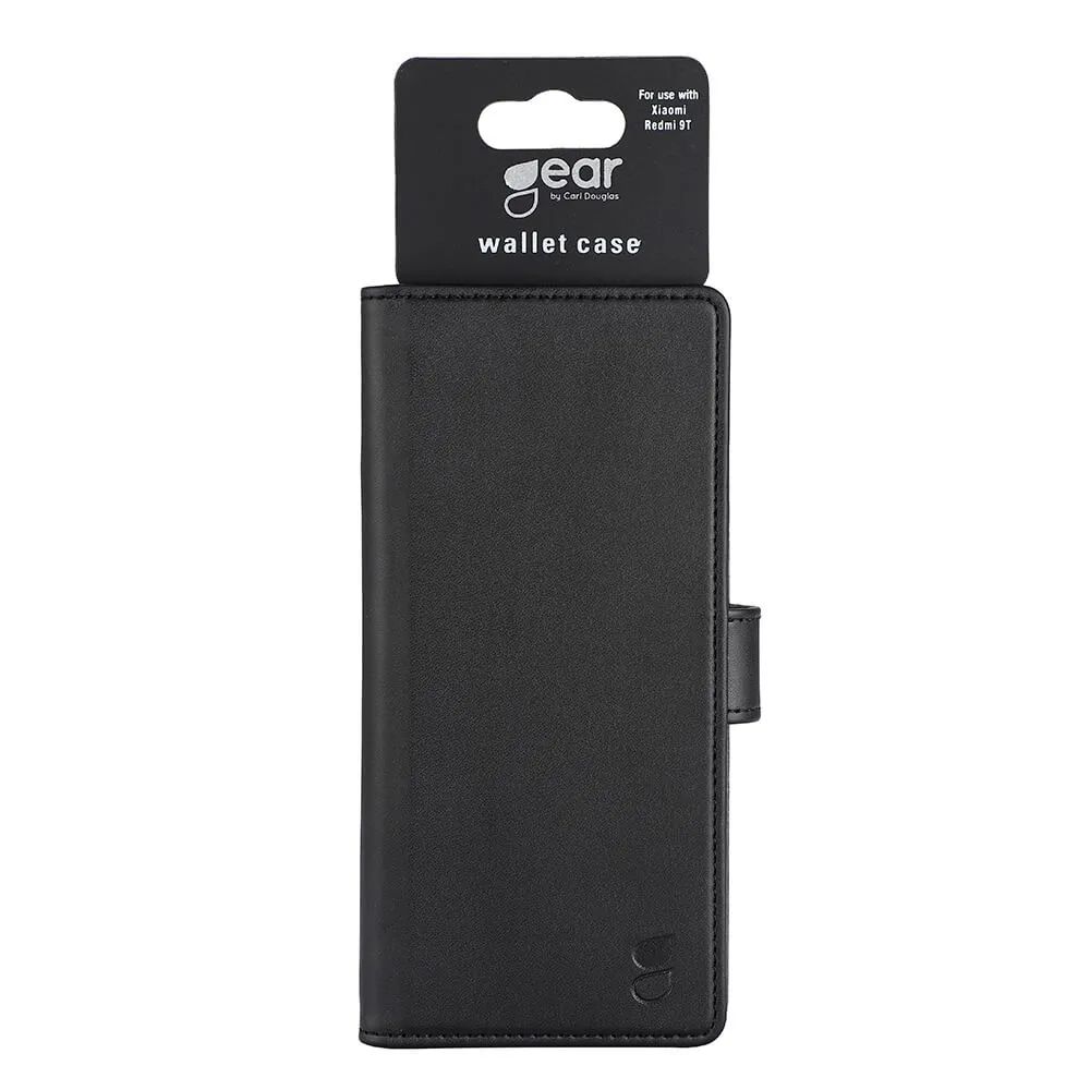 GEAR Wallet, Redmi 9T - Wallet Case, Black