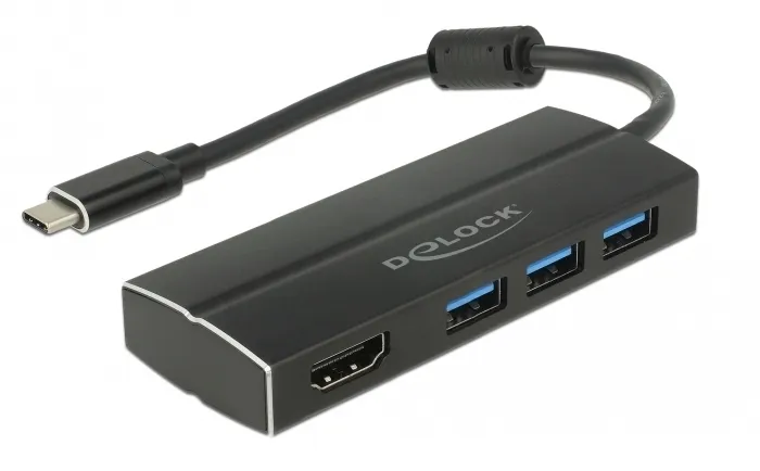 USB 3.1 Gen 1 Adapter USB Type-C to 3 x USB 3.0 Type-A Hub + 1 x HDMI