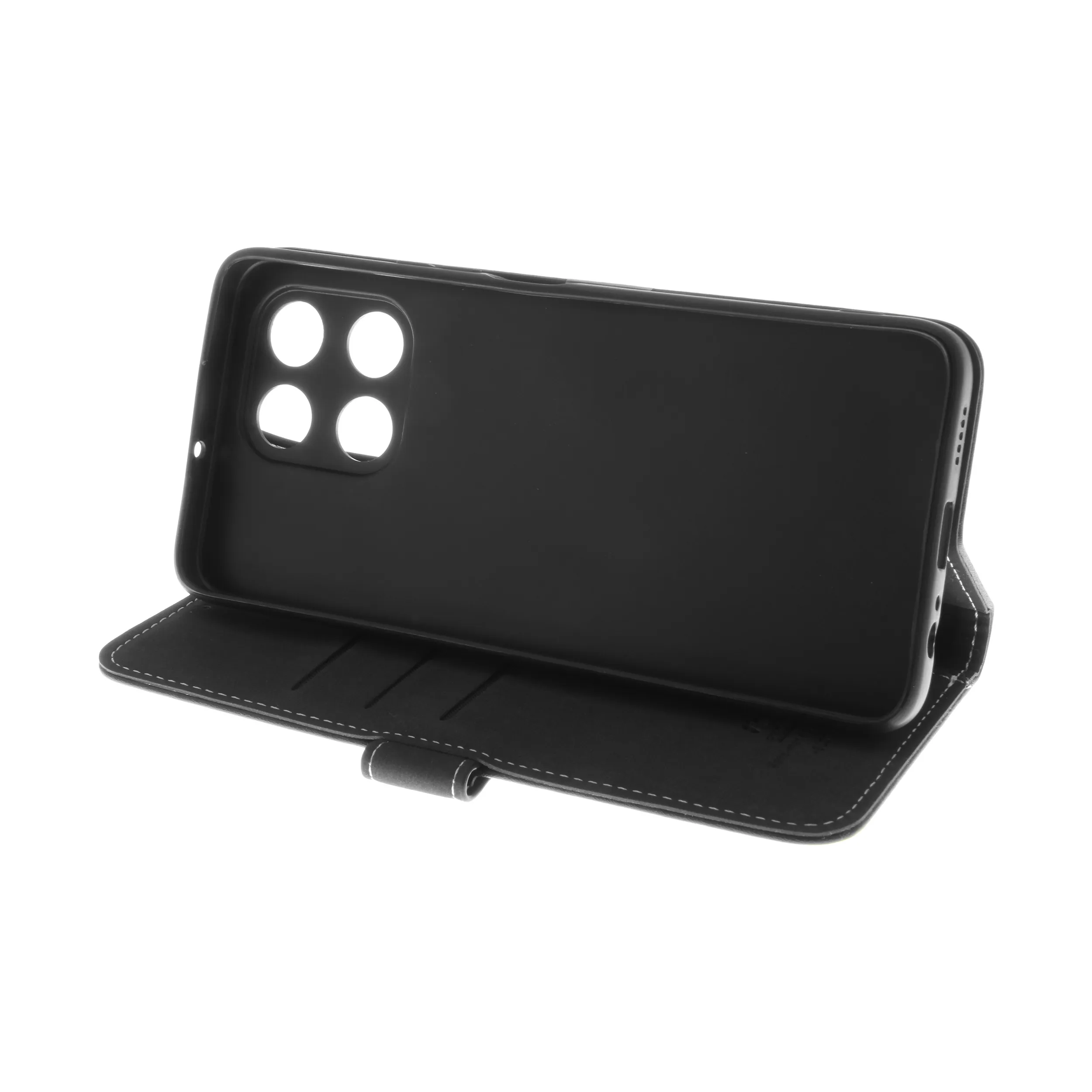 Insmat Flip Case, Honor X6a - Wallet Case, Black