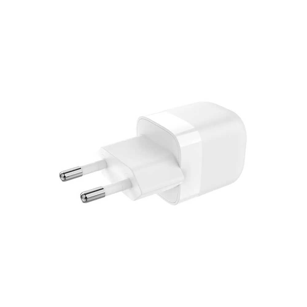 GEAR Laddare 220V 1xUSB-C PD/PPS 25W, Kabel USB-C-USB-C 1m