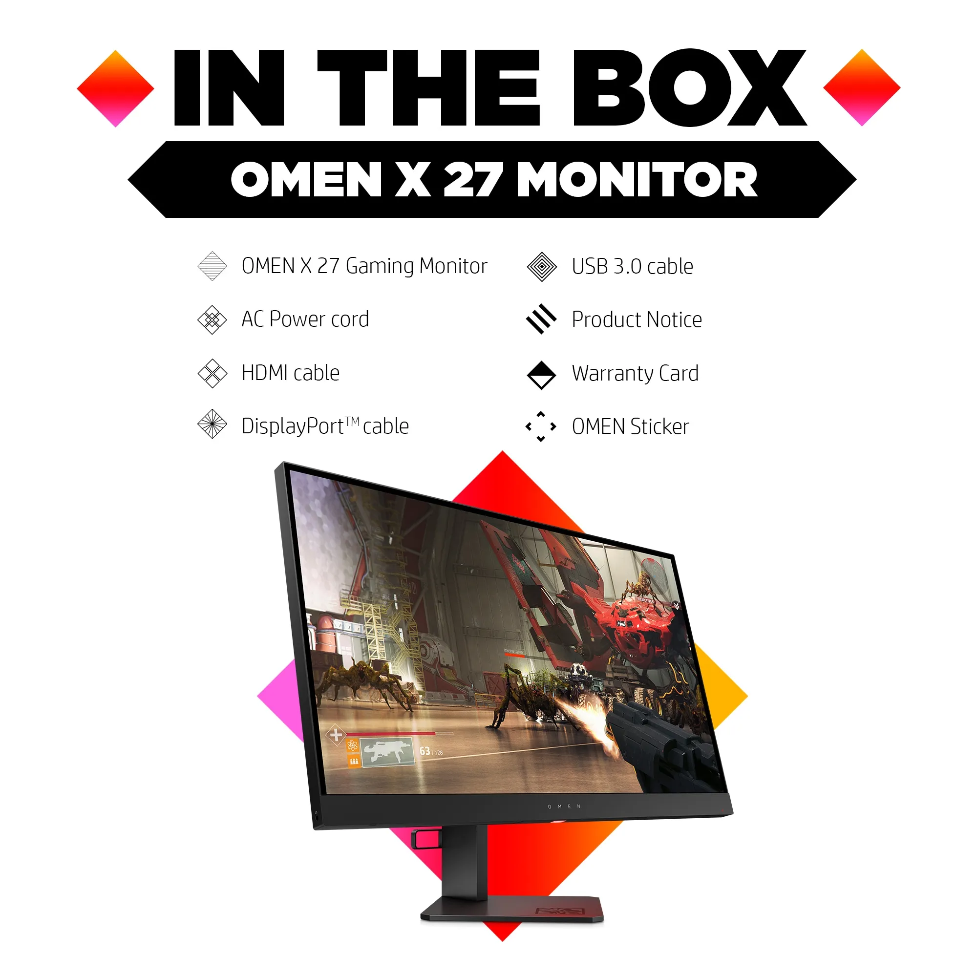 HP 27&quot; Omen X 240Hz, QHD, TN - gaming monitor